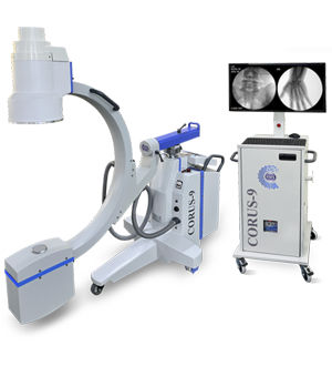 Mobiler C-Bogen - Corus 9 HD 1k x 1k - Recorders & Medicare Systems - mit Bildverstärkerröhre / mit Videosäule