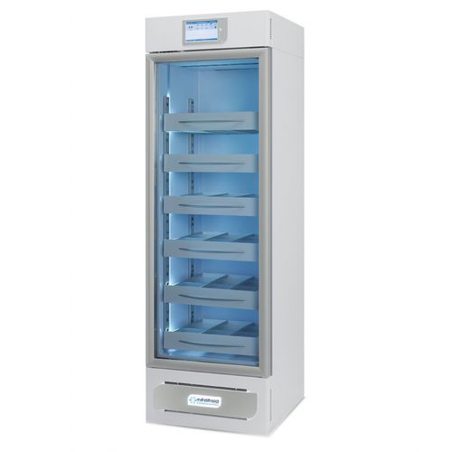 Kühlschrank für Blutbanken - MBB400 - MEDIFROID - vertikal / auf Rollen / 1 Tür