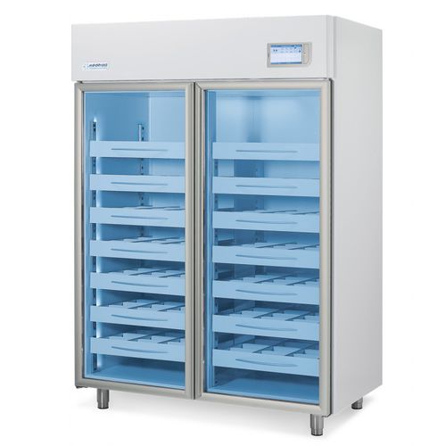 Kühlschrank für Blutbanken - MBB1500 - MEDIFROID - vertikal / auf Rollen / mit 2 Türen