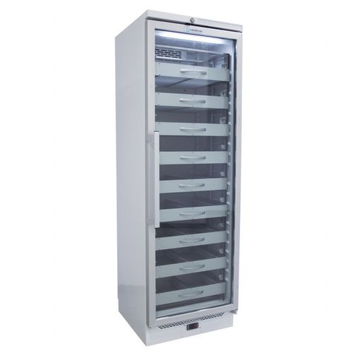 Kühlschrank für Apotheken - MF 386 TCE - MEDIFROID - vertikal / 1 Tür / mit Glastür