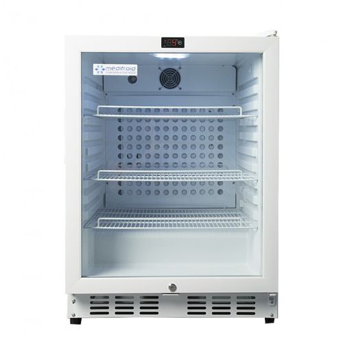 Kühlschrank für Apotheken - MF 180 E - MEDIFROID - Unterbau / 1 Tür / mit Glastür