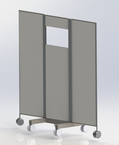 Röntgenstrahlen-Strahlenschutzschild - Parflex Screen Systems - mobil / mit Fenster