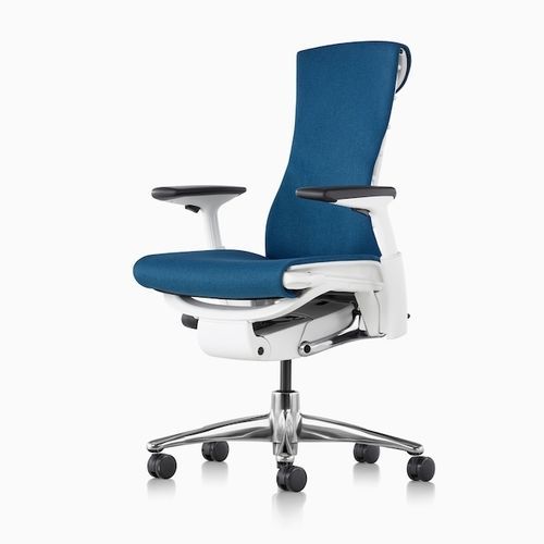 Bürostuhl mit Armlehnen - Embody - Herman Miller - auf Rollen / mit hoher Rückenlehne / ergonomisch