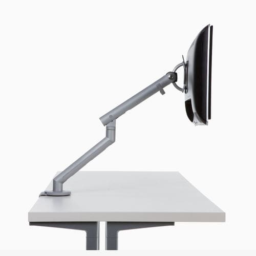 Tragarm für Monitor - Flo - Herman Miller - Tisch / modular / mit integrierter Kabelführung