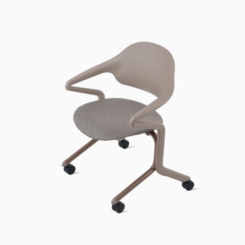 Stuhl mit Armlehnen - Fuld - Herman Miller - auf Rollen / ergonomisch / zusammenklappbar
