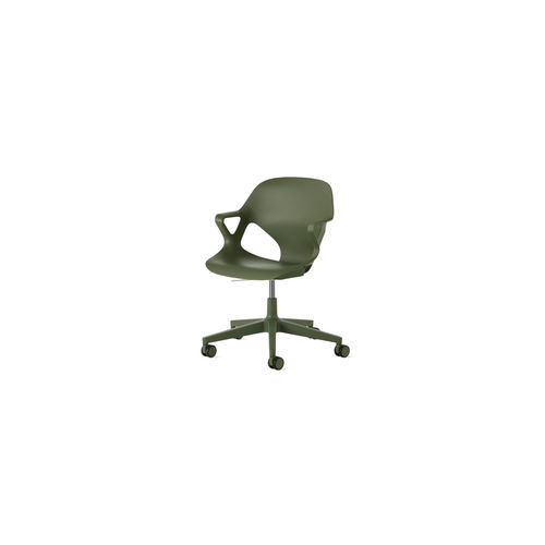 Bürostuhl für Besucher - Zeph - Herman Miller - mit Armlehnen / auf Rollen / ergonomisch