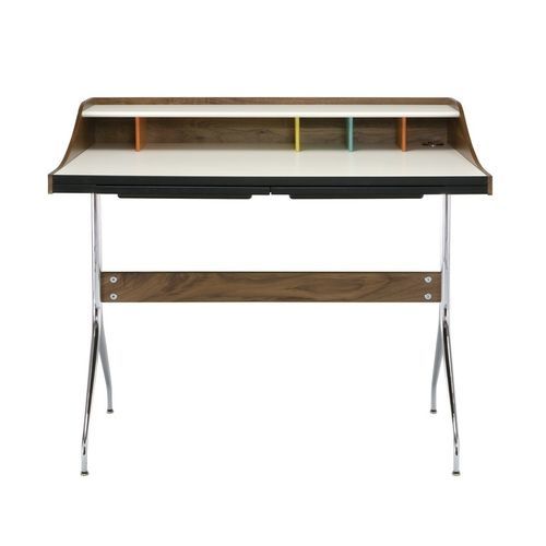 Rohrförmiger Schreibtisch - Nelson Swag Leg - Herman Miller - rund / rechteckig / gebogen