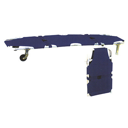 Notfalltrage - SH-001 - Jiangsu Suhong Medical Instruments - zusammenklappbar / auf Rollen / Aluminium