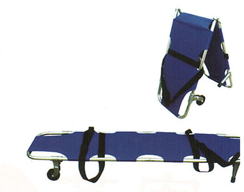 Notfalltrage - SH-8115 - Jiangsu Suhong Medical Instruments - zusammenklappbar / auf Rollen / Aluminium