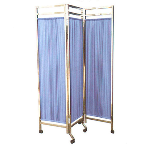 Mobiler Medizinischer Bettschirm - SH-8077A - Jiangsu Suhong Medical Instruments - zusammenklappbar / 3 Flügel / Vorhang