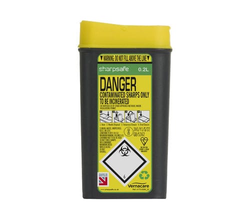 Behälter für Abfallprodukte - 5173XXXX - Vernacare - für Injektionsnadeln / für Probenröhrchen / sicher