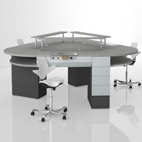 Arbeitsplatz für Dentallabors / mit Licht - COMP.16 - CATO - mit Schubladen / modular