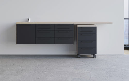 Abstellschrank - COMP. F - CATO - für zahnärztliche Instrumente / für Zahnarztpraxis / mit Schublade
