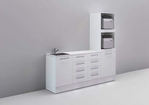 Schrank für Sterilisationsraum - SHINY - CATO - Sterilisation / für zahnärztliche Instrumente / mit Schublade