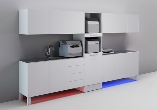 Schrank für Sterilisationsraum - SHINY - CATO - Sterilisation / für zahnärztliche Instrumente / mit Schublade