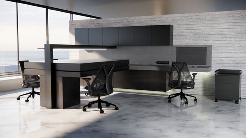 Arbeitsplatte für Labor / mit Regal - SHARP - CATO - mit Schubladen