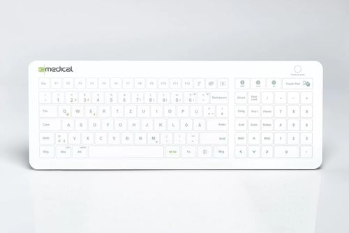 Medizinische Tastatur / Touchpad - IC Keys - HT 400 - IC Medical GmbH - mit Ziffernblock / wasserdicht / hygienisch