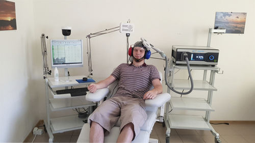 EEG-System / 39 Kanäle - Soterix Medical - mit Rollgestell