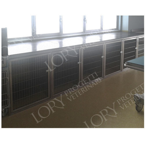 Modularer Tierkäfig - BOX007 - Lory Progetti Veterinari srl - Edelstahl