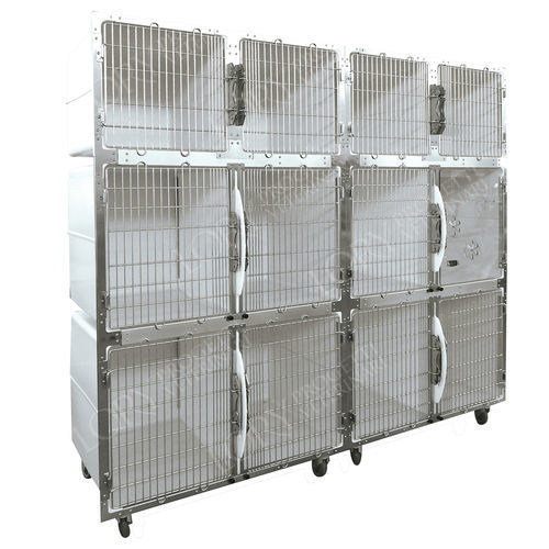 Modularer Tierkäfig - GAPVC008 - Lory Progetti Veterinari srl - auf Rollen / PVC