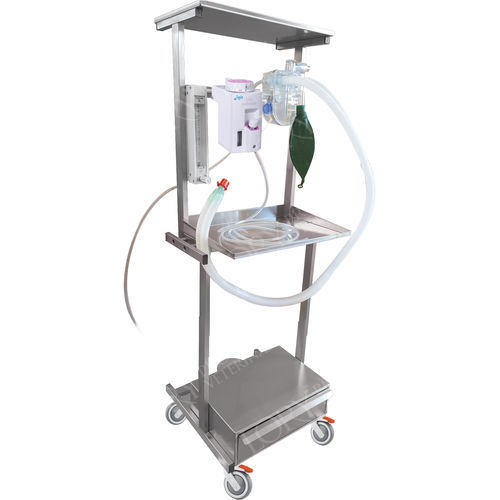 Anästhesiearbeitsplatz für Veterinärmedizin / für Kleintiere - ANE003/C - Lory Progetti Veterinari srl - auf Wagen