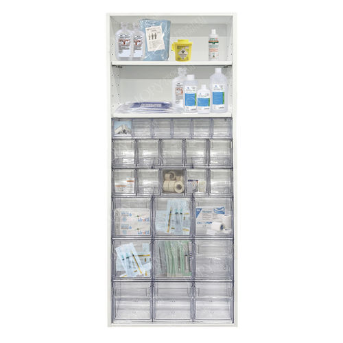 Schrank für Tierarztpraxis - AR011 - Lory Progetti Veterinari srl - mit Regal / mit Schublade / Kunststoff