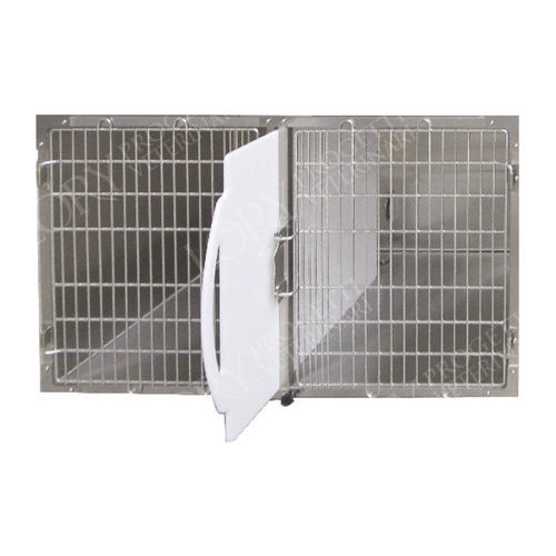Modularer Tierkäfig - GAMO003 - Lory Progetti Veterinari srl - Edelstahl / 2 Module