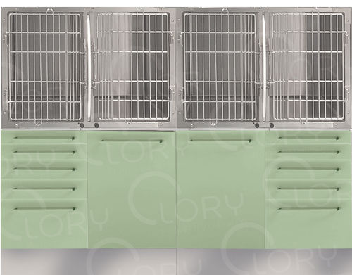 Tierkäfig / 4 Abteile - GA035 - Lory Progetti Veterinari srl - Edelstahl