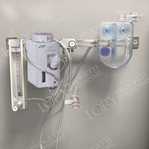 Anästhesiearbeitsplatz für Veterinärmedizin / für Kleintiere - ANE007/C - Lory Progetti Veterinari srl - wandmontiert