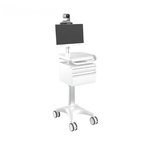 Telemedizinwagen für Video Konferenz - BWT-007Plus - Rooe Medical - für Tablet-PC / für Panel PC / mobil