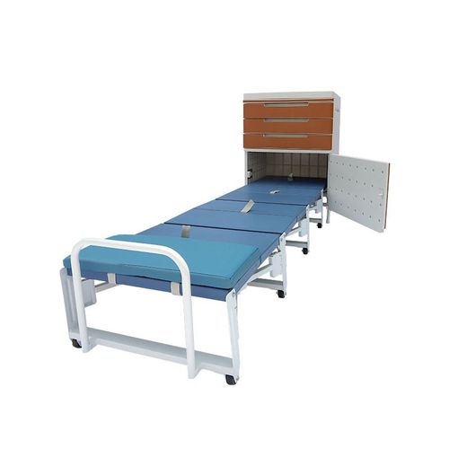 Nachttisch auf Rollen - BC002 - Rooe Medical - mit Schubladen / Bett / konvertierbar