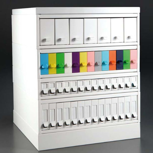 Abstellschrank - Colorteca - BIO-OPTICA Milano - für Mikroskopie-Objektträger / für Krankenhaus