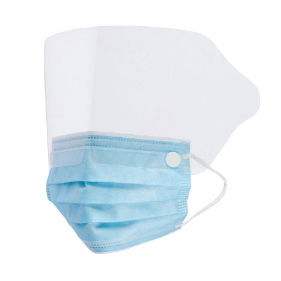 OP-Maske / Niveau 3 - Critical Cover® ShieldMate® - ALPHA PROTECH - Polypropylen / mit Visier / 25er-Packung