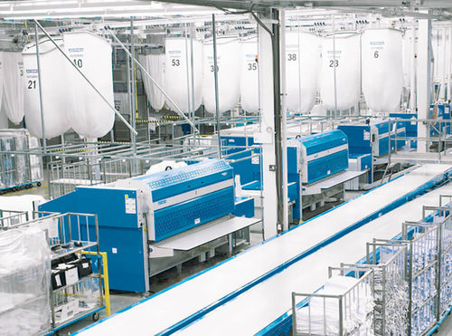 Faltmaschine für Laken / mit Stapelsystem - Blanket - Jensen-Group
