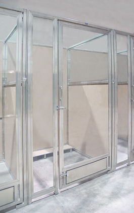 Tür für Tierarztpraxis - 1036-GD, 1048-GD  - Tristar Vet - einflügelig / Glas / mit Glasfront