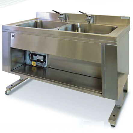 Laborspüle - Felmed - Felcon - 2 Stationen / Edelstahl / höhenverstellbar