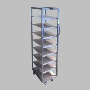 Modulares Regal - Felcon - mobil / Edelstahl