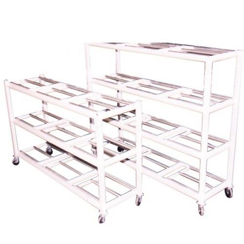 Regal / 4 Regalbretter - Affordable Funeral Supply - Sarg für Leichenhallen / offene Bauweise / mobil
