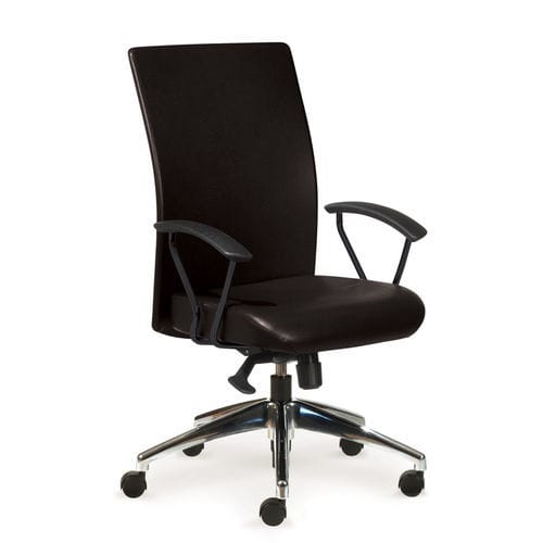 Bürostuhl mit Armlehnen - Rete - Borgo - auf Rollen / mit hoher Rückenlehne / pneumatisch