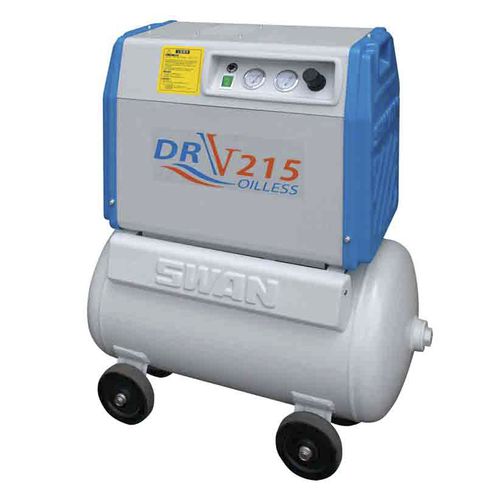 Luftkompressor für Zahnmedizin - DRV-215 series - TONG CHENG IRON WORKS CO.,LTD - auf Rollen / ölfrei