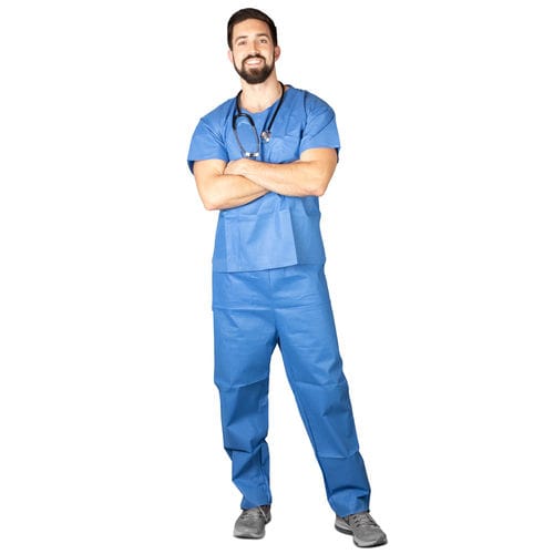 Medizinisches Bekleidungsset / unisex - 381M - Dukal Corporation - M / atmungsaktiv / blau