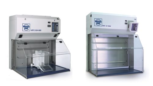 Zytotoxische Sicherheitswerkbank / Klasse I - HFC-SH 900, HFC-S 1300 - Weiss GWE GmbH - Wiege / Tischgerät