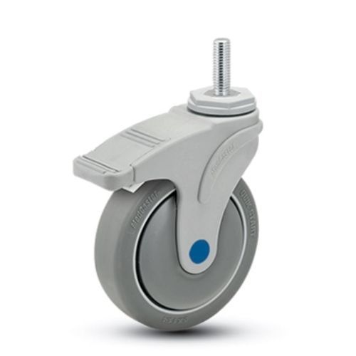 Edelstahlrad - Next Generation  - MEDCASTER - mit Bremse / schwenkbar