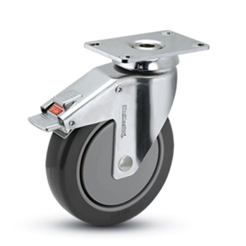 Gummirad - CH   - MEDCASTER - mit Bremse / schwenkbar