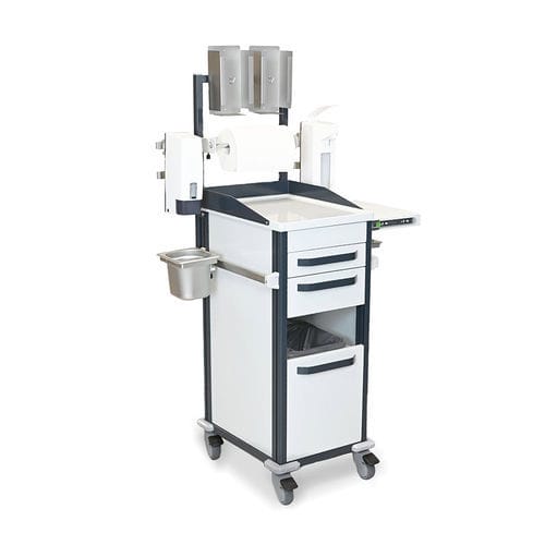 Wagen für Papierspender - HVIT series - TECHMED - Infektion / anodisiertes Aluminium / Edelstahl