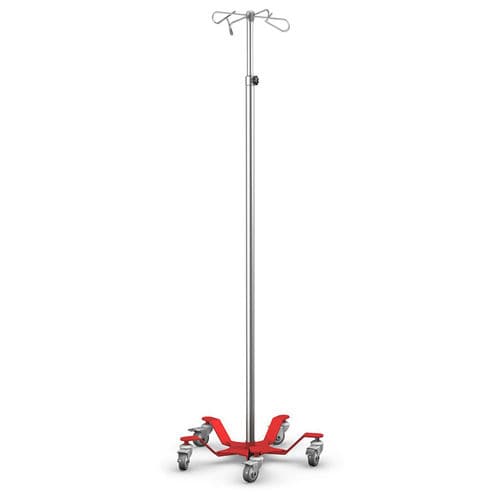 Infusionsstativ auf Rollen - SK-03 - TECHMED - 2 Haken / 4 Haken