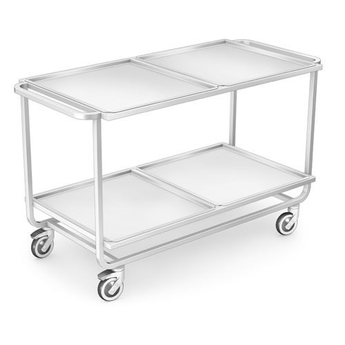 Transportwagen - WPP-02 - TECHMED - zum Servieren / Edelstahl / mit Platte