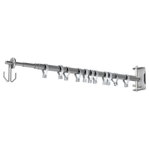 Infusionsständer / 2 Haken - KO-2m - TECHMED - Edelstahl / höhenverstellbarer / teleskopisch