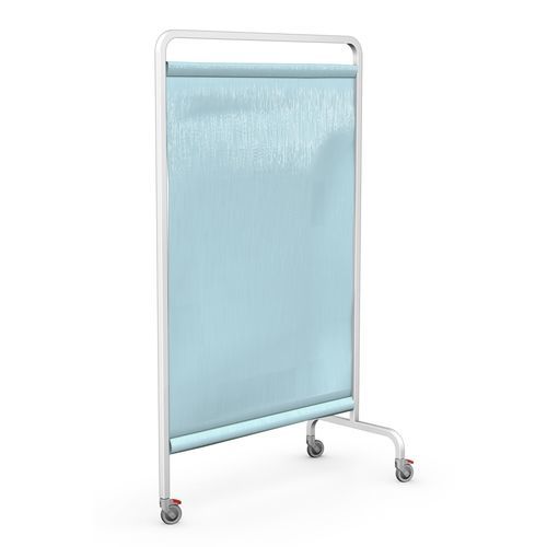 Medizinischer Bettschirm auf Rollen - PJ-01 (MAT) - TECHMED - 1 Flügel / Edelstahl