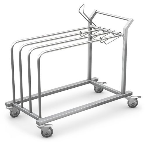 Wagen für Verbrauchsmaterial - PAP series - TECHMED - für Transport / Edelstahl / mobil